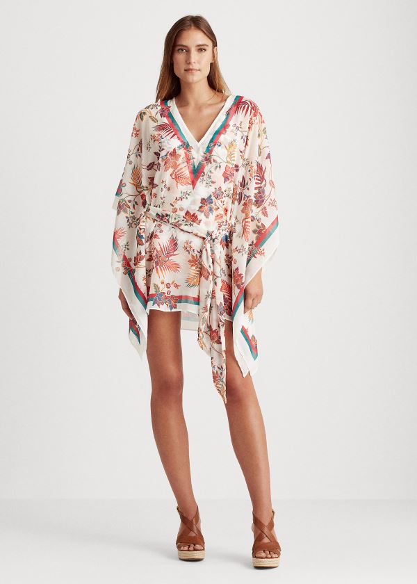 Roupão Ralph Lauren Crinkle Chiffon Cover-Up Mulher 72538-LSVG